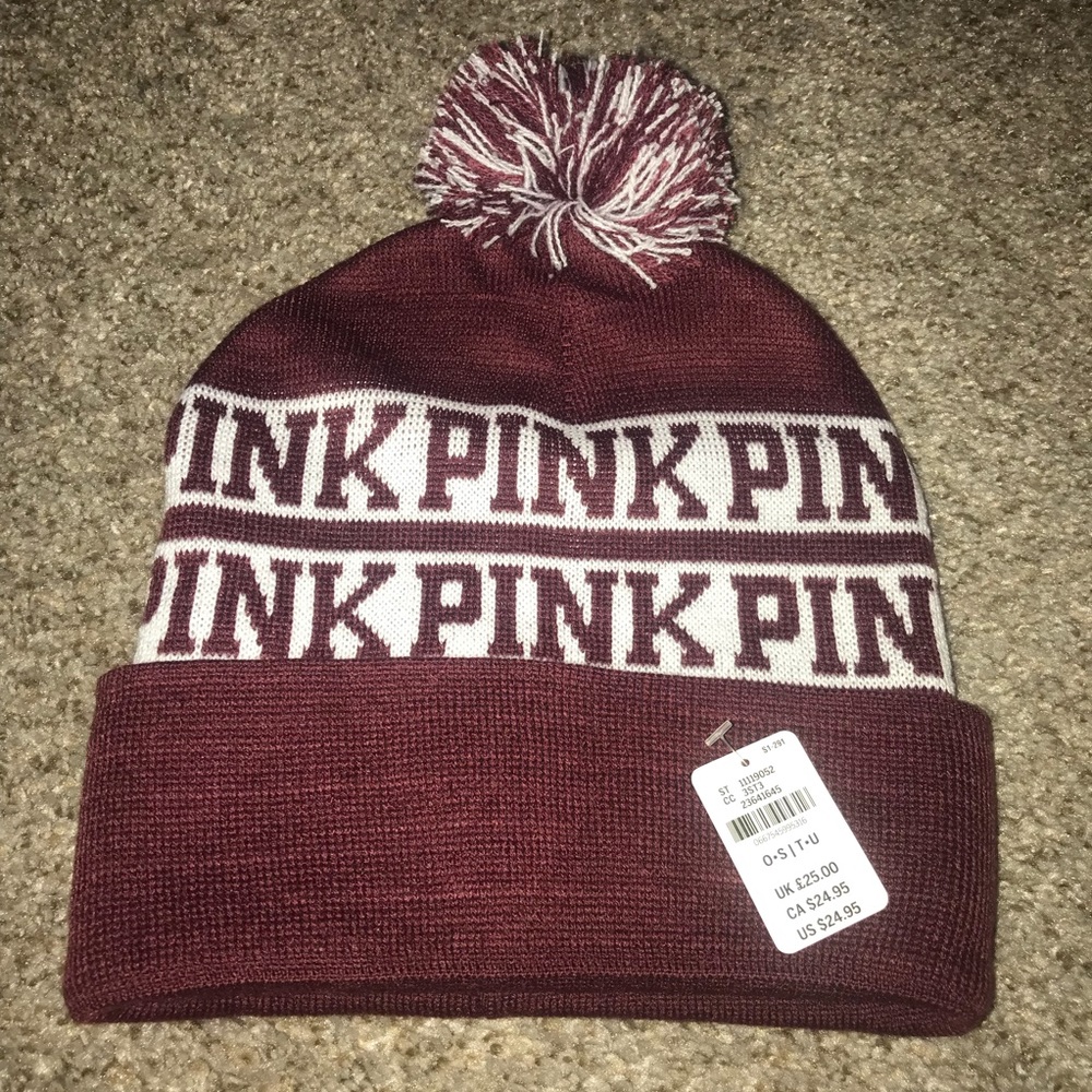 Victoria’s Secret pink nation beanie hat
